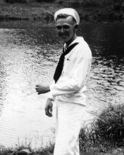 ORIGINAL VINTAGE PHOTO: Navy Sailor Uniform Candid Portrait 40's 40s WW2 WWII