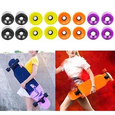 4x Skateboard Wheels,PU Road Skate Long Board Wheel High Strength Wheels