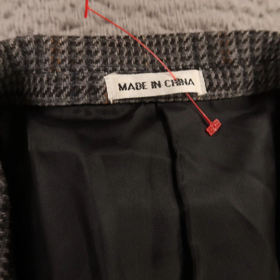 Chaqueta Tweed L Príncipe de Gales Cuadros Glen Lino Lana Blazer Abrigo Deportivo 44R Foto 3 de 4