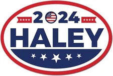 Magnet Me Up Blue Nikki Haley 2024 Republican Party Political Magnet Decal