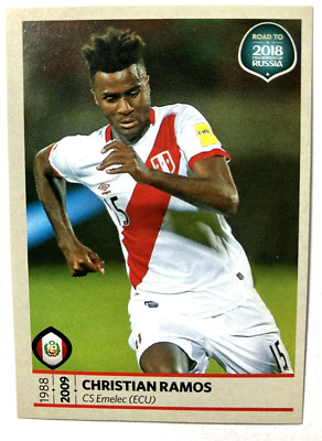2018 FWC ROAD TO RUSSIA Panini Sticker #387 CHRISTIAN RAMOS Peru