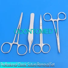 NEW PROFESSIONAL 4 PC CLASSIC SUTURE REMOVAL KIT SET