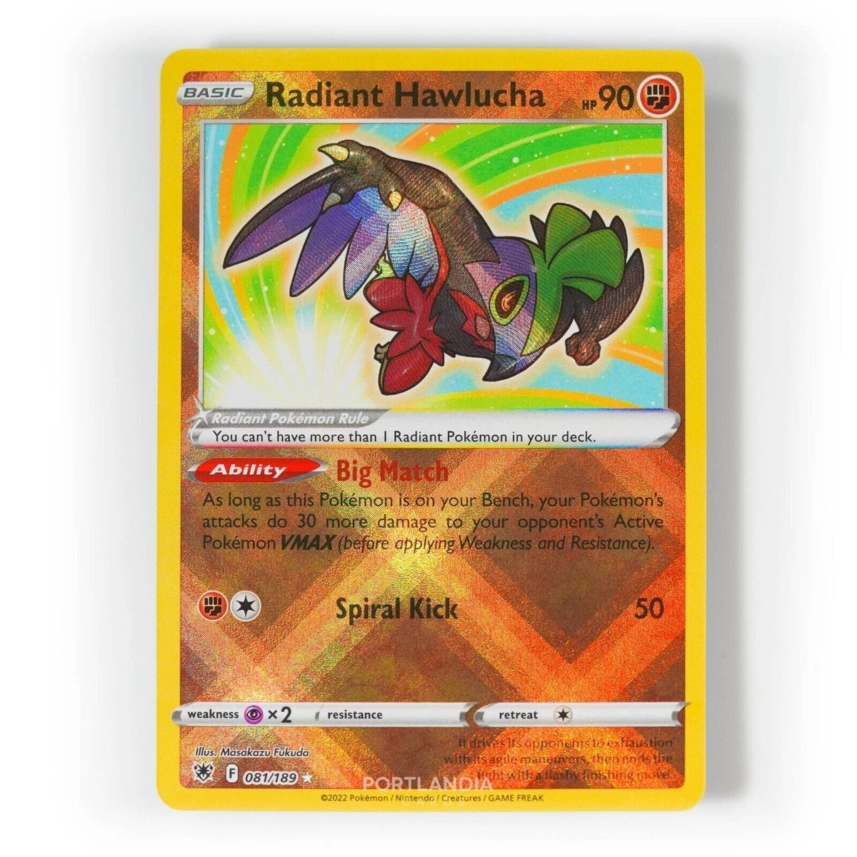 Hawlucha Radiante / Radiant Hawlucha (081/189), Busca de Cards