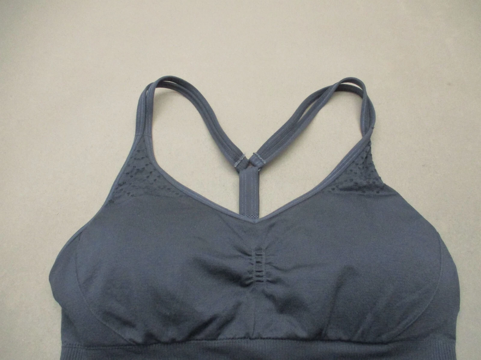 yogalicious lined wireless pull on racer back sports tank-bra