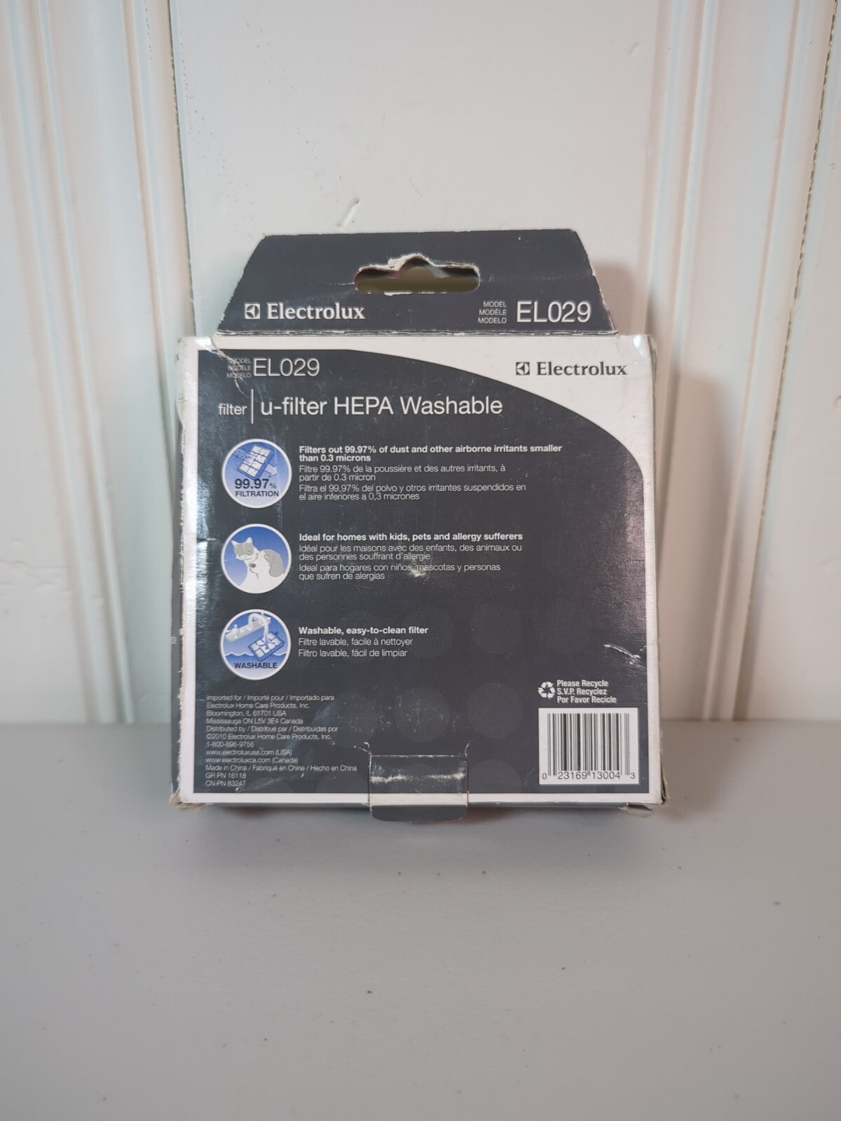 Electrolux HOMECARE Products EL029 UFilter HEPA Washable EL8600 Series