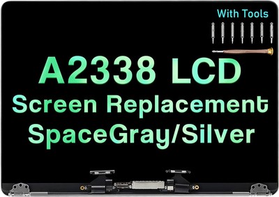 Apple Macbook 13'' A2338 M1 2020 Silver Gray LED Screen Display MYD92LL/A EMC3578