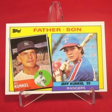 Bill Kunkel Jeff Kunkel Father and Son 1985 Baseball Card TOPPS #136 NM-MINT