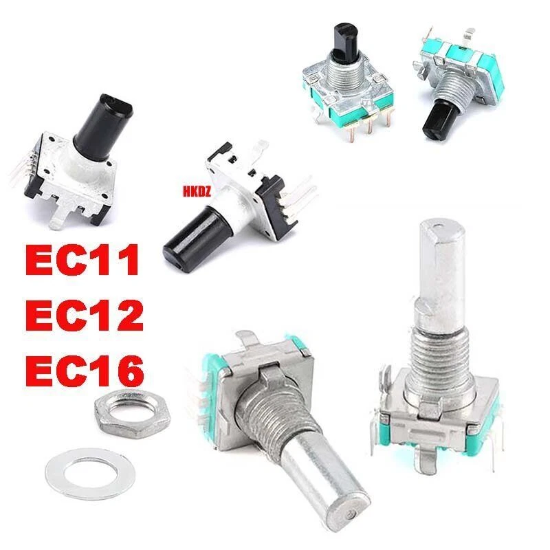 EC11/12/16 Rotary Shaft Encoder With Push Switch 3,5 Pin Digital Potentiometer - Image 2 of 4