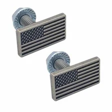 2 3D Metal Logo License Plate Frame Fastener Tag Bolt Screws Tactical Ghost Flag
