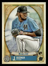 2021 Topps Gypsy Queen #219 Jorge Guzman Green Card Miami Marlins