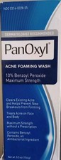 Panoxyl Acne Foaming Wash Benzoyl Peroxide 10  5.5 oz Dermotologist Recom 1/24