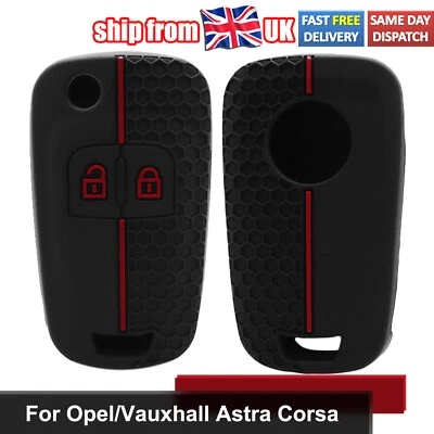 XUKEY For Vauxhall Corsa D E Astra J Cascada Key Case Fob Silicone Remote Cover Shell