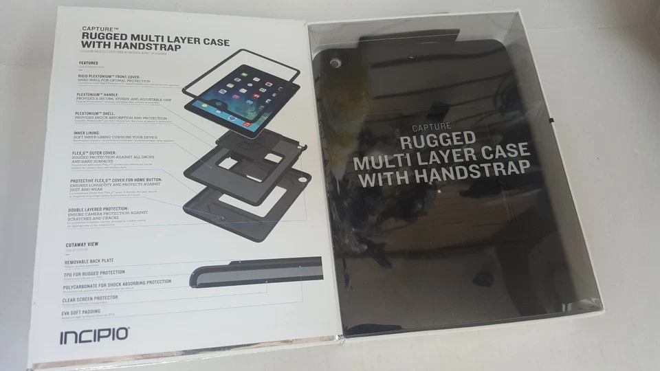 Incipio Capture Series Multi Layer Case Cover for Apple iPad Air - Black - Image 4 of 4