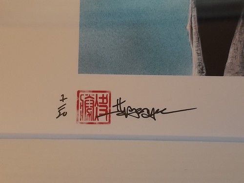 KYLO REN framed limited edition 7/50 8" x 12" print signed by artist - Picture 3 of 5