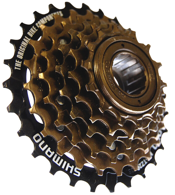 Shimano Tourney MF-TZ20 - Corona a vite a 6 velocità. marrone 14-28 Z