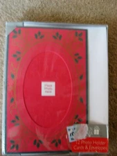 NIB Christmas PHOTO CARDS 12 Cards and Envelopes Plus Mark