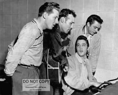 MILLION DOLLAR QUARTET PRESLEY LEWIS CASH PERKINS  8X10 PUBLICITY PHOTO (EP-063)
