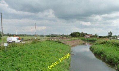 Foto 6x4 Bagger River Tone bei Athelney Eine Reaktion auf die immense Überschwemmung c2014