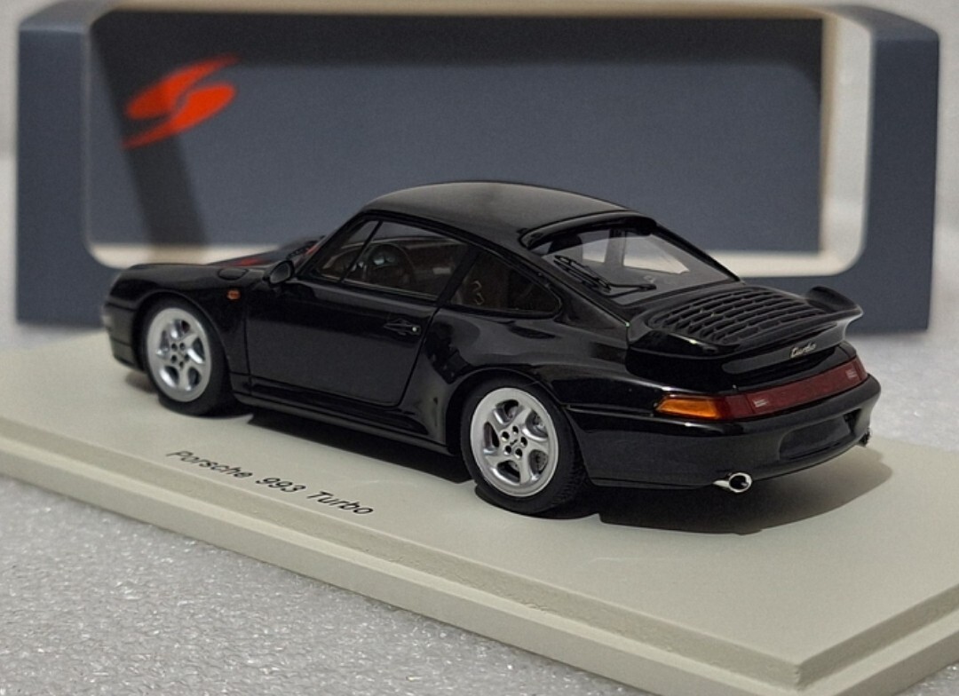 PORSCHE 993 TURBO 1 43 Scale By Spark Black Never Displayed Mint