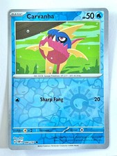Carvanha 046/197 Reverse Holo Common Obsidian Flames - Pokemon TCG Near Mint NM