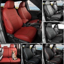 Ekr Custom-fit 2012-2026 Toyota Tacoma Seat Covers Leather Front Rear Full Set Ekr Custom-fit 2012-2026 Toyota Tacoma Seat Covers Leather Front Rear Full Set