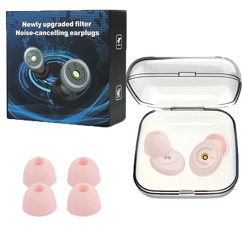 Tapones para los oídos de silicona reutilizables con reducción de ruido para nadar dormido