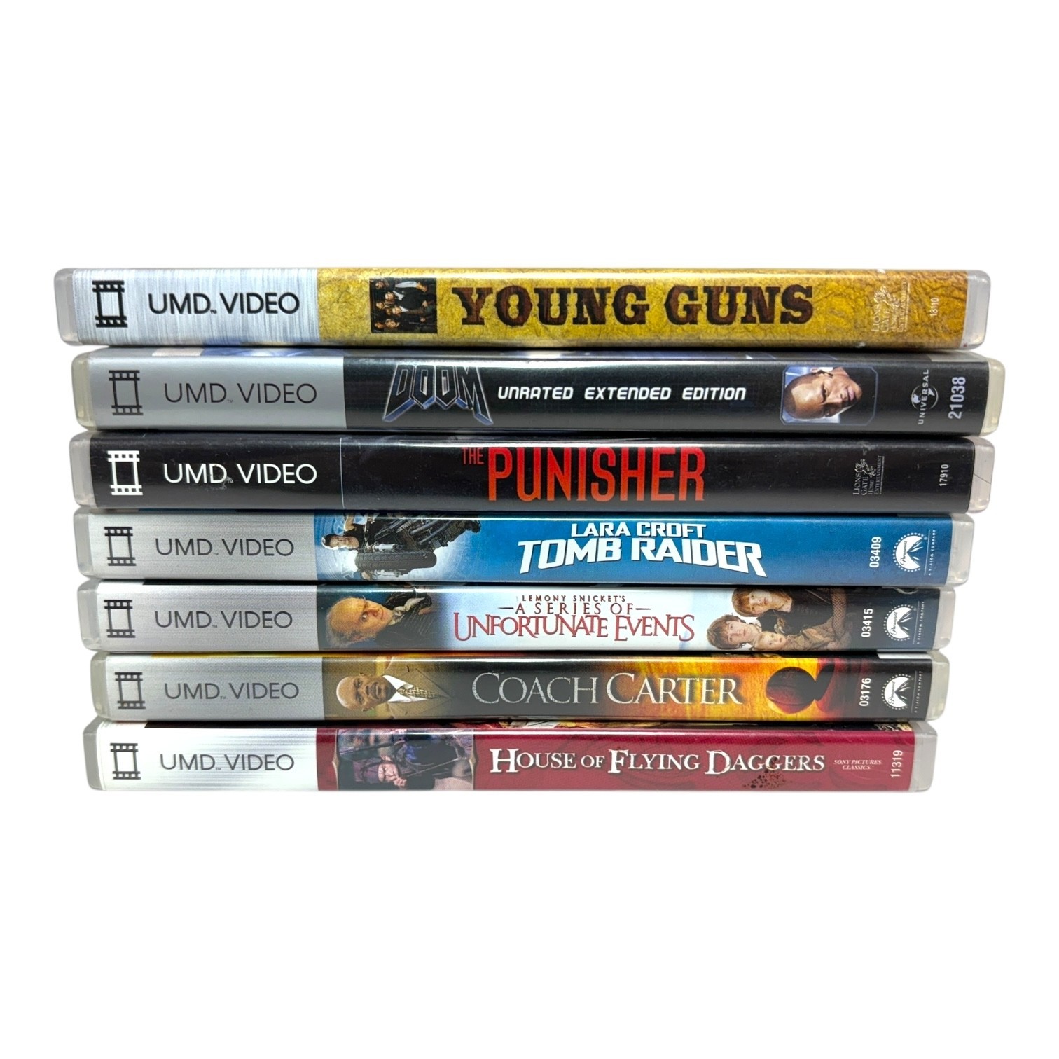 PSP UMD Movies Lot Of 7- Young Guns, Doom, The Punisher, and More!