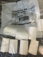 Charlotte Pipe 1/2 In. Sch. 40 PVC Coupling 10-Pack PVC 02100C 0600HA