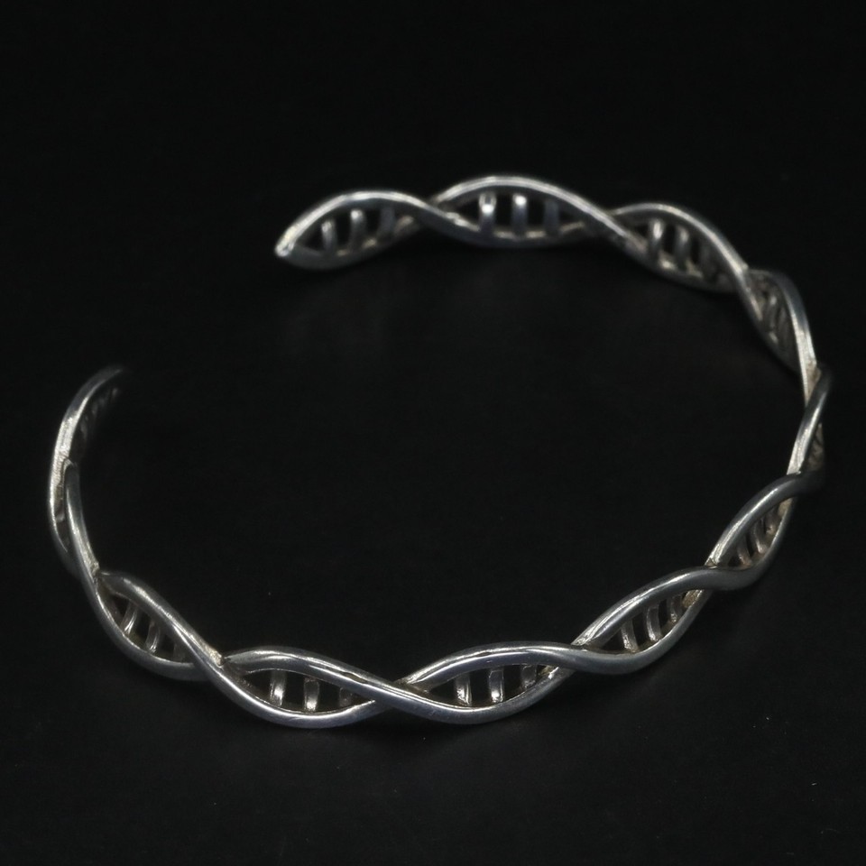 VTG Sterling Silver - Science DNA Double Helix 7
