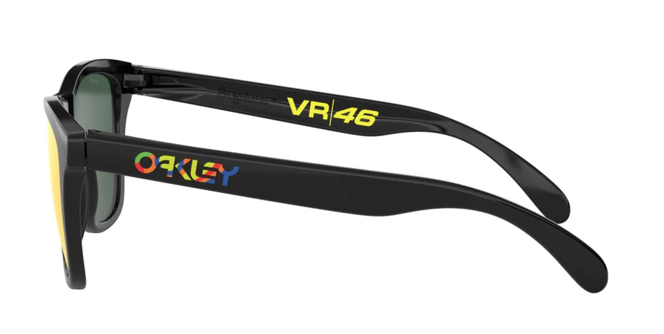 Oakley FROGSKINS Edición Limitada V Rossi Negro Pulido con Rubí Prizm OO9013-E6 Foto 3 de 4