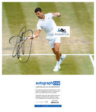 NOVAK DJOKOVIC AUTOGRAPH SIGNED 8X10 PHOTO US OPEN WIMBLEDON TENNIS CHAMPION