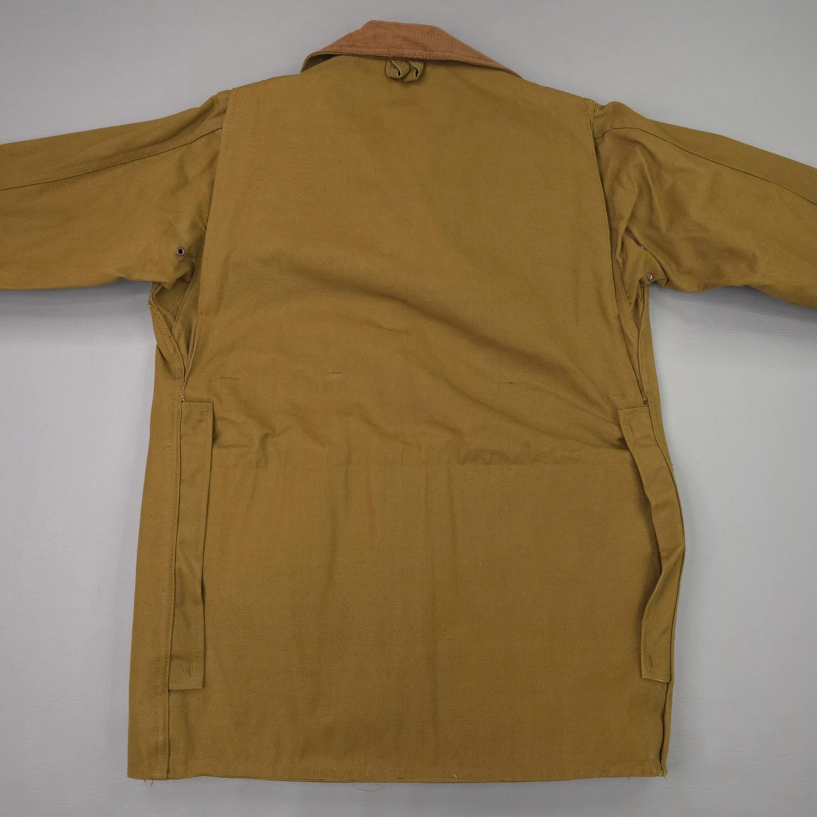 Vintage Bullseye Bill Jacket Mens 34 Brown Canvas Field Hunting Water Repellent - product detail image 8
