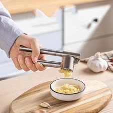 Stainless Steel Garlic Press Crusher Large Heavy Duty Rust Proof Easy Clean