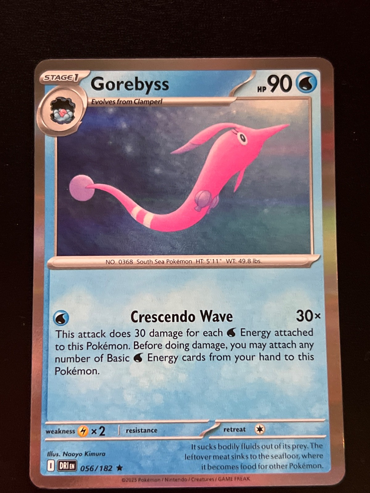 Pokemon TCG; Gorebyss 56/162, Destined Rivals _ HOLO