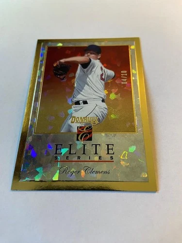 Roger Clemens 2026 Donruss Elite Series Gold Ice Card Red Sox SSP #4/10