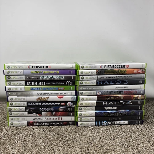 Microsoft Xbox 360 Video Game Lot Of 24 All Tested