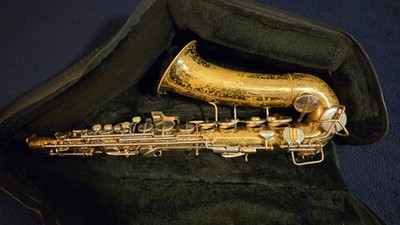 1955 Conn American 24M Alto Saxophone w/ mouthpiece & case