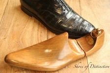 Church's Black Crocodile Leather Oxford Lace Up Shoes UK 10.5 F US 11.5 EU 44.5