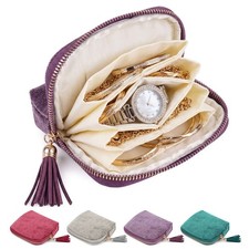 5-Layer Jewelry Pouch Bag Travel Storage Case for Rings Earrings Bracelet Watche