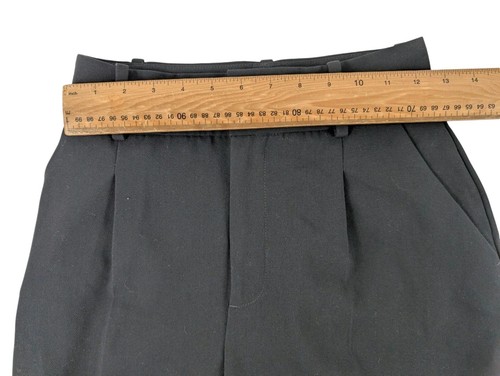 Zara Black Trousers Pleated Front Tapered Leg Office/Work Size XS - Picture 7 of 7