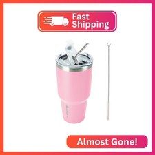 BJPKPK 30oz Insulated Tumbler with Lids and Straw, Stainless Steel Travel Coffee