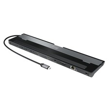 4K Dual HDMI Docking Station USB C with 3 USB Ports Ethernet Card Reader
