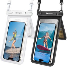 Waterproof Phone Pouch, Up to 8.5 Double Space Waterproof Phone Case with Lan...