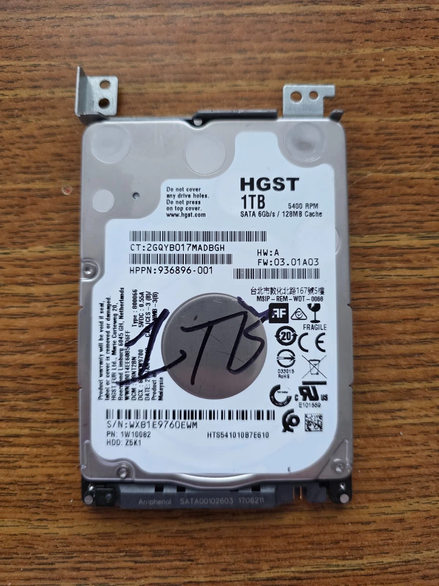 【中古】hts541010?a9e680?P/N : 0j34283?MLC : da5972?HGST 1tb中国 HGST 1TB SATA III 5400RPM 2.5 Inch Internal Hard Disk Drives for