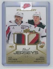 2024-25 Upper Deck Premier Dual Jersey Patch Gold Ovechkin / Kaprizov 3/5