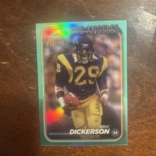 2024 Topps Chrome Football - Eric Dickerson Aqua Refractor /199 LA Rams SP