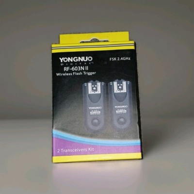 Yongnuo RF-603N II Funk-Blitzauslöser-Set für Nikon, 2 Trigger, N1-Kabel