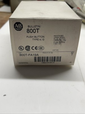 AB bulletin 800T-FA19A Push Button Type 4, 13