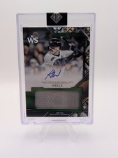 2025 Topps Transcendent Austin Wells World Series Relic Auto 1/5 Bookend Yankees