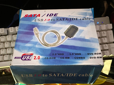 IDE SATA to USB 2.0 Adapter Converter Cable For 2.5 3.5 Inch Hard Drive HD 107